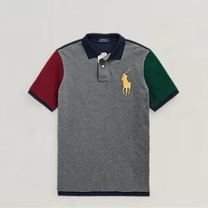 Polo by Ralph Lauren Gray Polo with Navy Collar